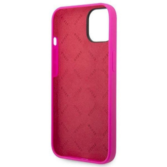 Guess GUHCP14SSLSMF iPhone 14 6,1" fuchsiové/fuschia pevné pouzdro silikonové Vintage zlaté logo