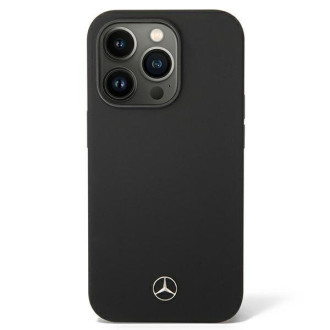 Mercedes MEHMP14LSILBK iPhone 14 Pro 6,1" černý/černý pevný obal Silikonová řada Magsafe