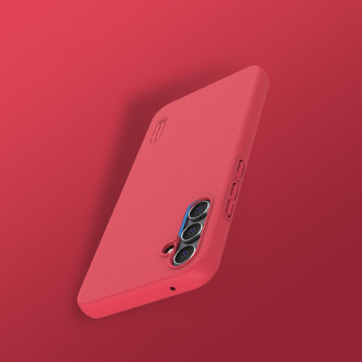 Pevné pouzdro pro Samsung Galaxy A34 5G + stojan na telefon Nillkin Super Frosted Shield - Bílý