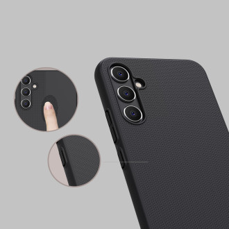 Pevné pouzdro pro Samsung Galaxy A34 5G + stojan na telefon Nillkin Super Frosted Shield - Černá