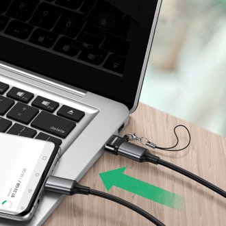 USB C (samice) - USB (samec) adaptér Ugreen US280 - černý