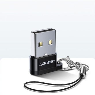 USB C (samice) - USB (samec) adaptér Ugreen US280 - černý