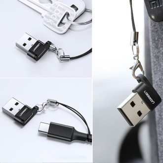 USB C (samice) - USB (samec) adaptér Ugreen US280 - černý