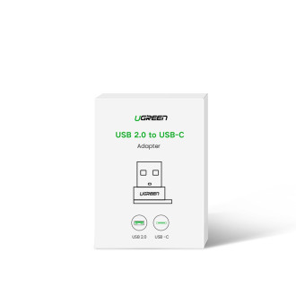 USB C (samice) - USB (samec) adaptér Ugreen US280 - černý