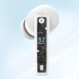 Ugreen HiTune T3 Active WS106 bezdrátová Bluetooth 5.2 TWS sluchátka ANC – bílá