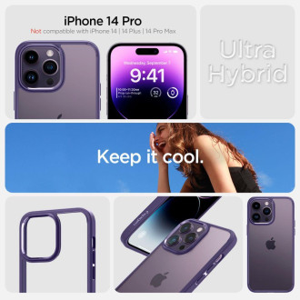 Spigen ULTRA HYBRID IPHONE 14 PRO DEEP PURPLE