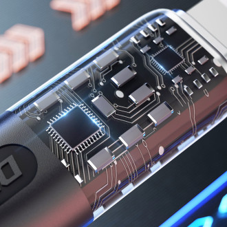Rychlonabíjecí kabel 120W 1m USB-C - USB-C Dudao L22C - šedý