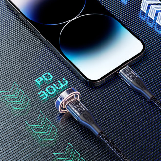 Rychlonabíjecí kabel 30W 1m USB-C - Lightning Dudao L22 - šedý