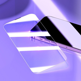 Baseus sada 2x tvrzeného skla pro iPhone 14 Pro Max Full Screen s krytem reproduktoru 0,3 mm + montážní rámeček
