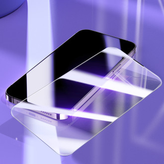 Baseus sada 2x tvrzeného skla pro iPhone 14 Pro Full Screen s krytem reproduktoru 0,3 mm + montážní rámeček