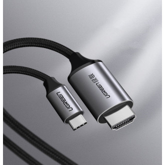 Ugreen cable HDMI cable - USB Type C 4K 60 Hz 1.5 m black-gray (MM142 50570)
