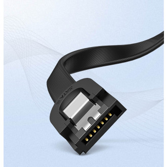 Ugreen pravoúhlý kabel SATA 3.0 0,5 m černý (US217)