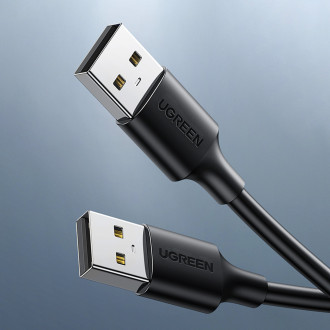 Ugreen kabel USB – USB 2.0 480 Mb/s 3 m černý (US102)