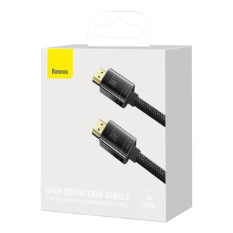 Kabel Baseus High Definition Series HDMI 2.1 8K 1m - černý