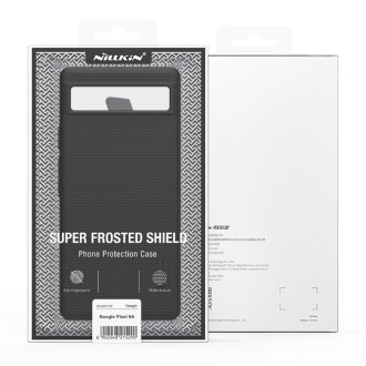 Pouzdro Nillkin Super Frosted Shield pro kryt Google Pixel 6a + stojánek na telefon černý
