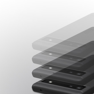 Pouzdro Nillkin Super Frosted Shield pro kryt Google Pixel 6a + stojánek na telefon černý