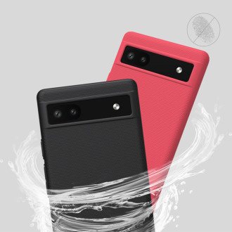 Pouzdro Nillkin Super Frosted Shield pro kryt Google Pixel 6a + stojánek na telefon černý