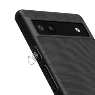 Pouzdro Nillkin Super Frosted Shield pro kryt Google Pixel 6a + stojánek na telefon černý