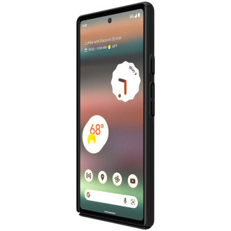 Pouzdro Nillkin Super Frosted Shield pro kryt Google Pixel 6a + stojánek na telefon černý