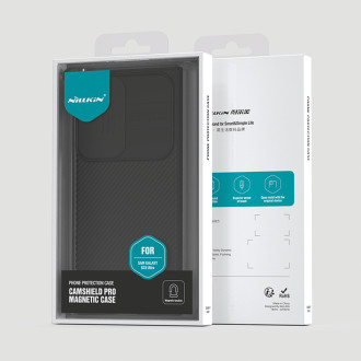 Magnetické pouzdro Nillkin CamShield Pro pro Samsung Galaxy S23 Ultra Magnetic MagSafe s krytem fotoaparátu černé