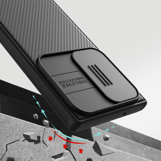 Magnetické pouzdro Nillkin CamShield Pro pro Samsung Galaxy S23 Ultra Magnetic MagSafe s krytem fotoaparátu černé