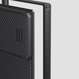 Magnetické pouzdro Nillkin CamShield S pro Samsung Galaxy S23 Ultra Cover s MagSafe s krytem fotoaparátu černé