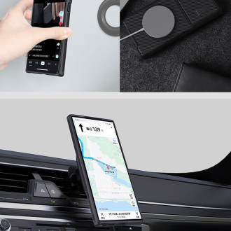 Magnetické pouzdro Nillkin CamShield S pro Samsung Galaxy S23 Ultra Cover s MagSafe s krytem fotoaparátu černé