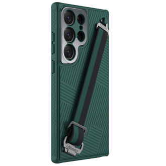 Nillkin Strap Case pro Samsung Galaxy S23 Ultra Armored pouzdro s poutkem na zápěstí zelené