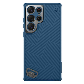 Pancéřové pouzdro Nillkin Strap Case pro Samsung Galaxy S23 Ultra s poutkem na zápěstí modré