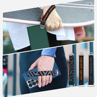 Pancéřové pouzdro Nillkin Strap Case pro Samsung Galaxy S23 Ultra s poutkem na zápěstí modré