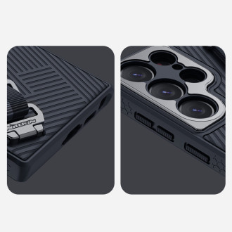 Pancéřové pouzdro Nillkin Strap Case pro Samsung Galaxy S23 Ultra s poutkem na zápěstí modré