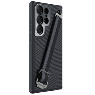 Pancéřové pouzdro Nillkin Strap Case pro Samsung Galaxy S23 Ultra s poutkem na zápěstí černé