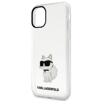 Karl Lagerfeld KLHCN61HNCHTCT iPhone 11 / Xr 6,1&quot; průhledný pevný obal Ikonik Choupette