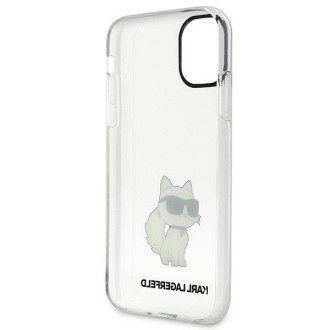 Karl Lagerfeld KLHCN61HNCHTCT iPhone 11 / Xr 6,1&quot; průhledný pevný obal Ikonik Choupette