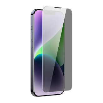 Baseus Privacy Tempered Glass pro iPhone 14 Plus / 13 Pro Max Full Screen 0,4 mm Privacy Filter Anti Spy + montážní sada