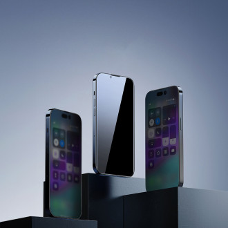 Baseus Privacy Tempered Glass pro iPhone 14 Plus / 13 Pro Max Full Screen 0,4 mm Privacy Filter Anti Spy + montážní sada