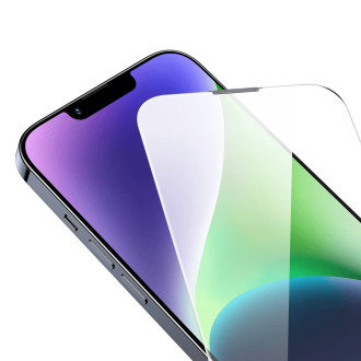 Tvrzené sklo Baseus pro celou obrazovku pro iPhone 14 Plus / 13 Pro Max s krytem reproduktoru 0,4 mm + montážní sada