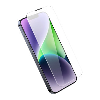 Tvrzené sklo Baseus pro celou obrazovku pro iPhone 14 Plus / 13 Pro Max s krytem reproduktoru 0,4 mm + montážní sada