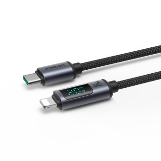 Lightning - USB C kabel 20W 1,2m s LED displejem Joyroom S-CL020A16 - Černá