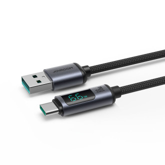 USB C - USB A kabel 66W 1,2m s LED displejem Joyroom S-AC066A16 - Černá