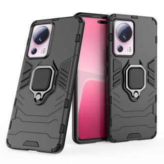 Pouzdro Ring Armor pro Xiaomi 13 Lite pancéřový kryt magnetický držák kroužek černý