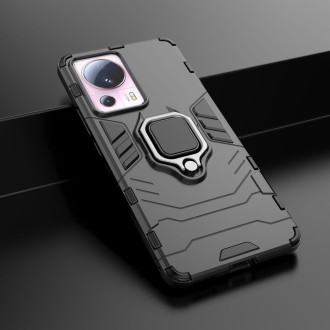 Pouzdro Ring Armor pro Xiaomi 13 Lite pancéřový kryt magnetický držák kroužek černý