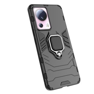 Pouzdro Ring Armor pro Xiaomi 13 Lite pancéřový kryt magnetický držák kroužek černý