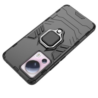 Pouzdro Ring Armor pro Xiaomi 13 Lite pancéřový kryt magnetický držák kroužek černý