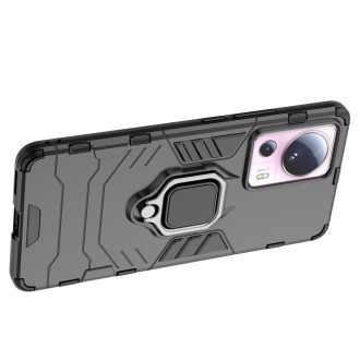 Pouzdro Ring Armor pro Xiaomi 13 Lite pancéřový kryt magnetický držák kroužek černý