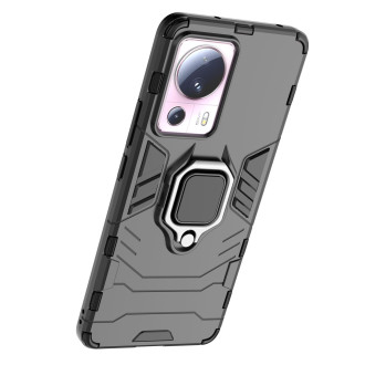 Pouzdro Ring Armor pro Xiaomi 13 Lite pancéřový kryt magnetický držák kroužek černý