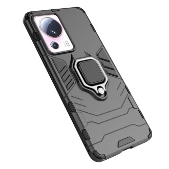 Pouzdro Ring Armor pro Xiaomi 13 Lite pancéřový kryt magnetický držák kroužek černý