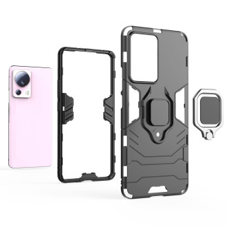 Pouzdro Ring Armor pro Xiaomi 13 Lite pancéřový kryt magnetický držák kroužek černý
