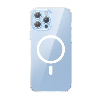 Baseus Crystal Magnetic Case pro iPhone 14 Pro tenký kryt MagSafe + průhledné sklo