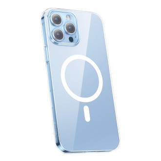 Baseus Crystal Magnetic Case pro iPhone 14 Pro tenký kryt MagSafe + průhledné sklo